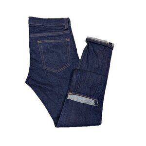 H&M Edition Selvedge Jeans 30x30 Slim Fit Raw Denim Dark Wash Mens